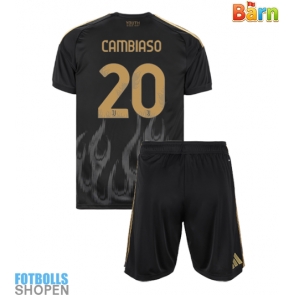 Billiga Juventus Andrea Cambiaso #20 Tredjeställ Barn 2026-27 Kortärmad (+ Korta byxor)